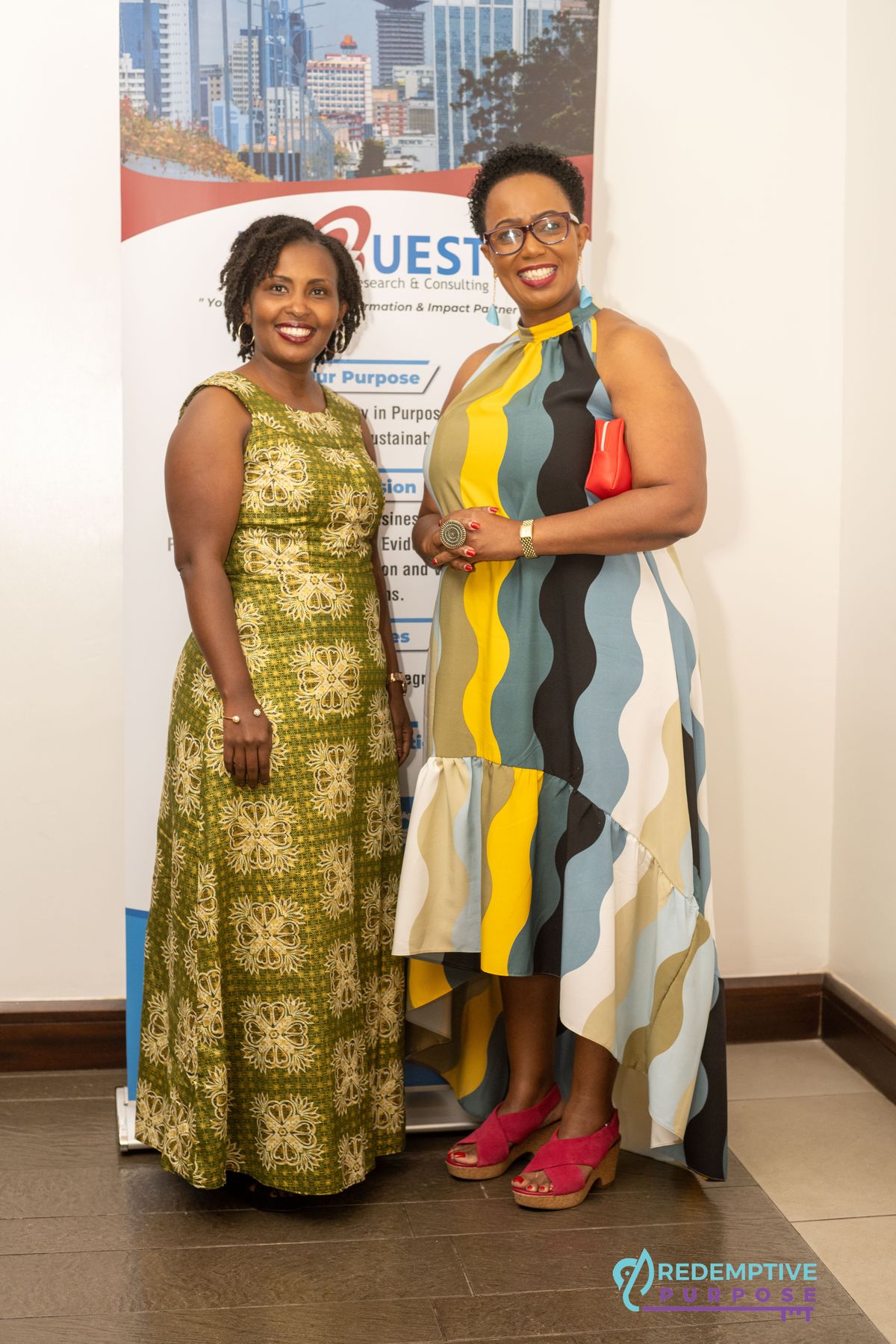 Two delegates photographed at the PurposeFest 2022 portrait session
